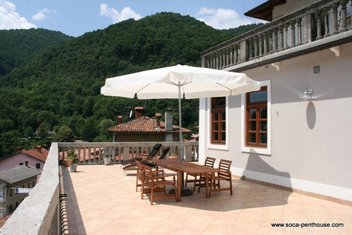 Stylish Penthouse With Large Terrace Apartment Most Na Soci Exterior photo